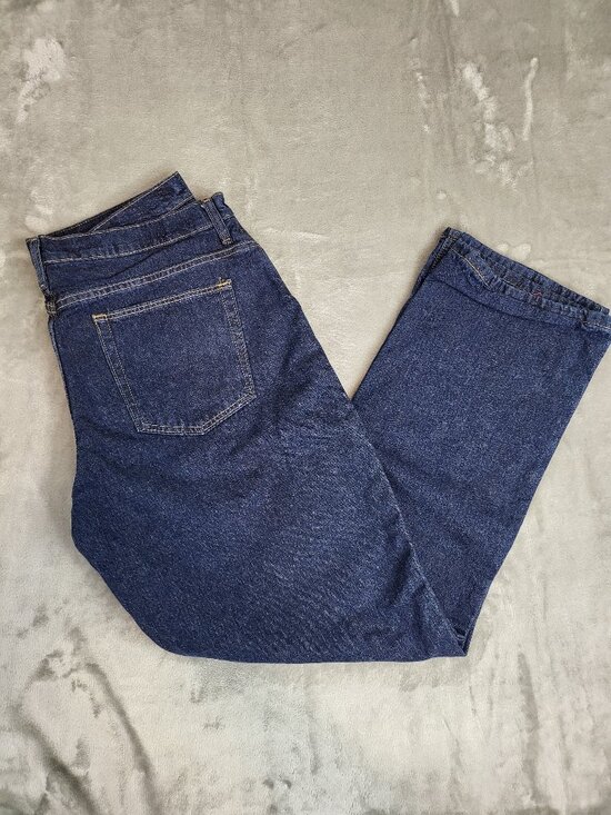 Cabela's Denim - Cabela's Flannel Lined Jeans Women's Size 16 Regular Dark Wash Straight Leg